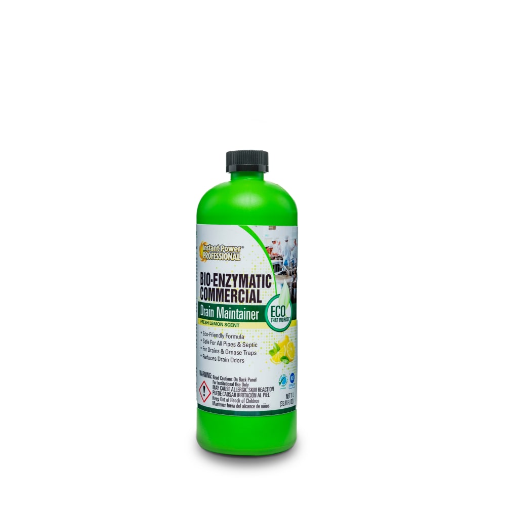 Instant Power Professional Bio-Enzymatic Commercial Drain Maintainer, 1 Liter